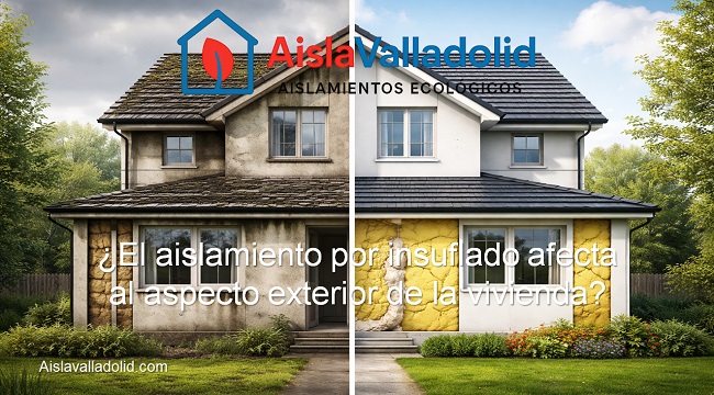 el aislamiento por insuflado afecta al aspecto exterior de la vivienda
