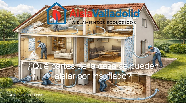 que partes de la casa se pueden aislar por insuflado