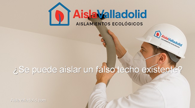 se puede aislar un falso techo existente