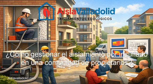 Cómo gestionar el aislamiento por insuflado en una comunidad de propietarios