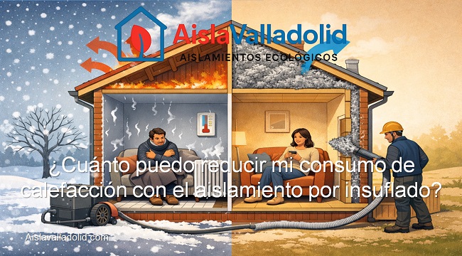 Cuánto puedo reducir mi consumo de calefacción con el aislamiento por insuflado