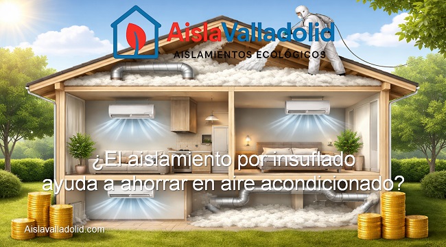 el aislamiento por insuflado ayuda a ahorrar en aire acondicionado