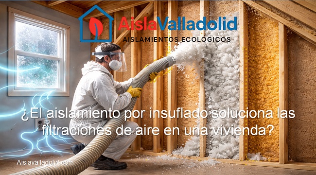 El aislamiento por insuflado soluciona las filtraciones de aire en una vivienda
