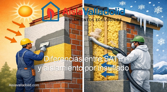 diferencias entre sate y aislamiento por insuflado