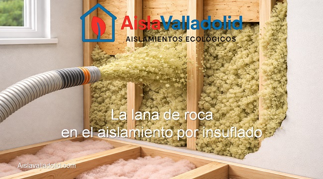 lana de roca en aislamiento por insuflado